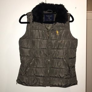 Polo Vest in dark gray